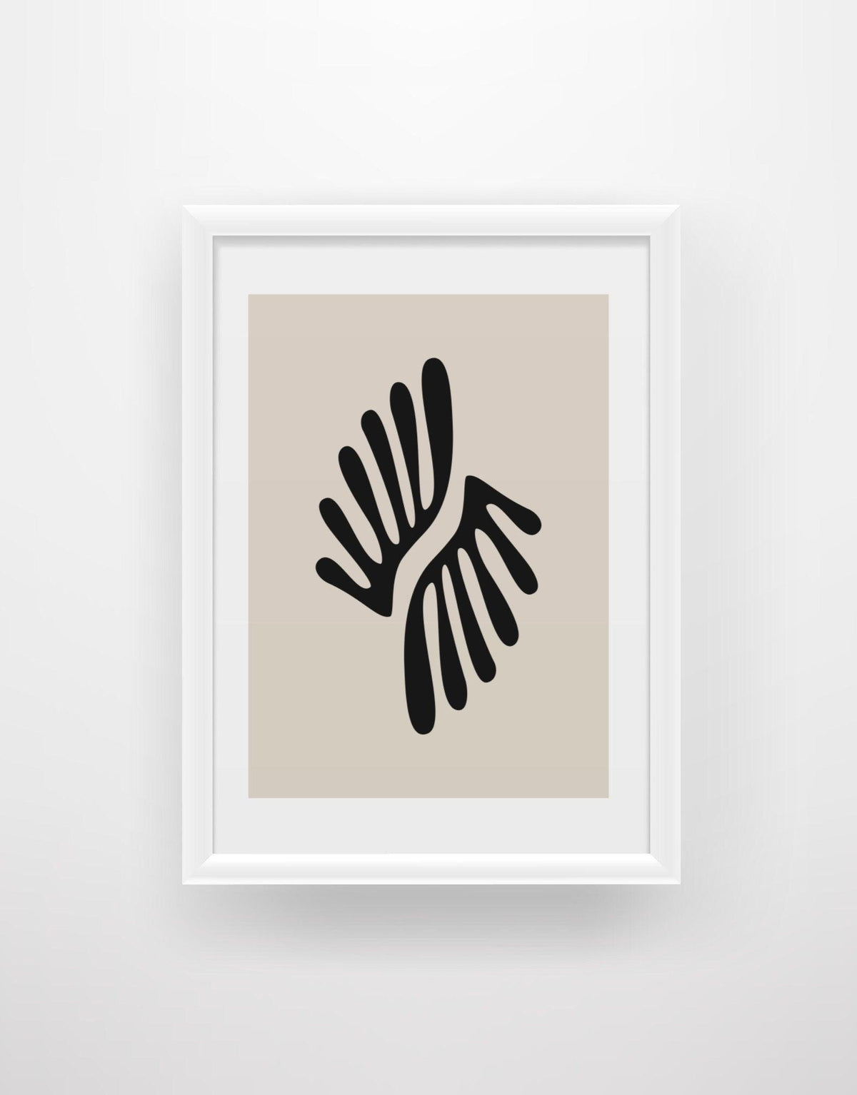 Boho Leaves 1 - Cut-Out Illustration Print - Chic Prints