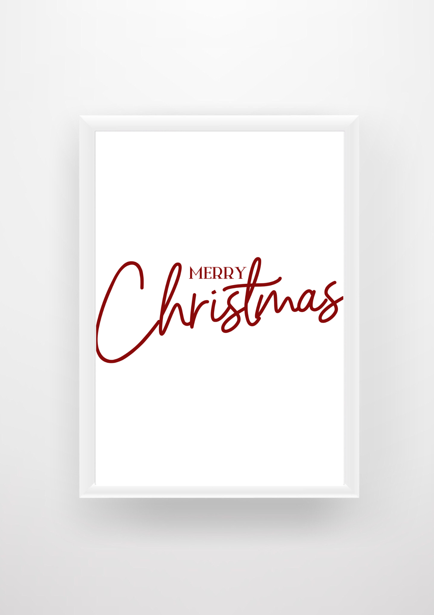 Simple Merry Christmas Wall Design