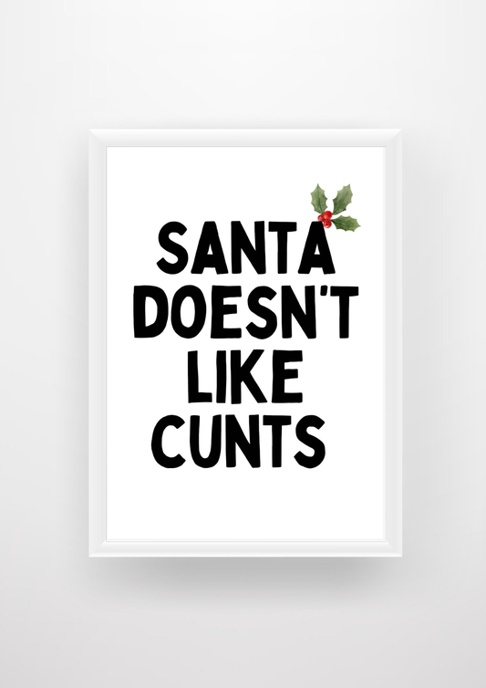 Santa Doesn't Like C*nts