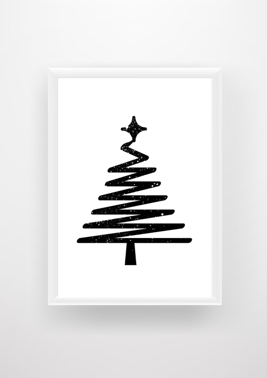 Simple Christmas Tree Outline Design
