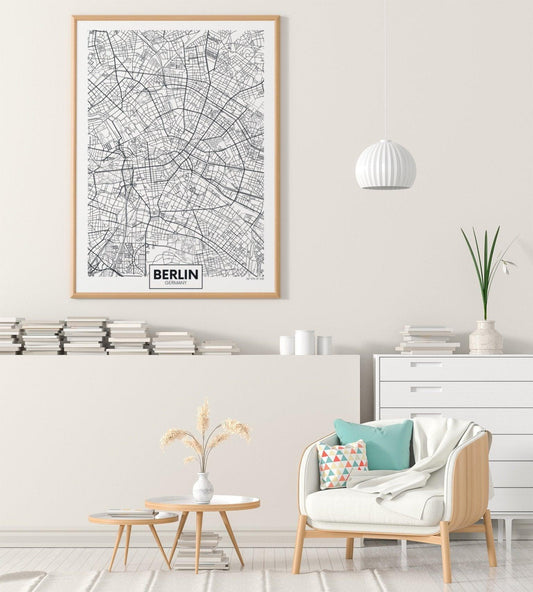 Berlin City Map Poster - Germany-Chic Prints