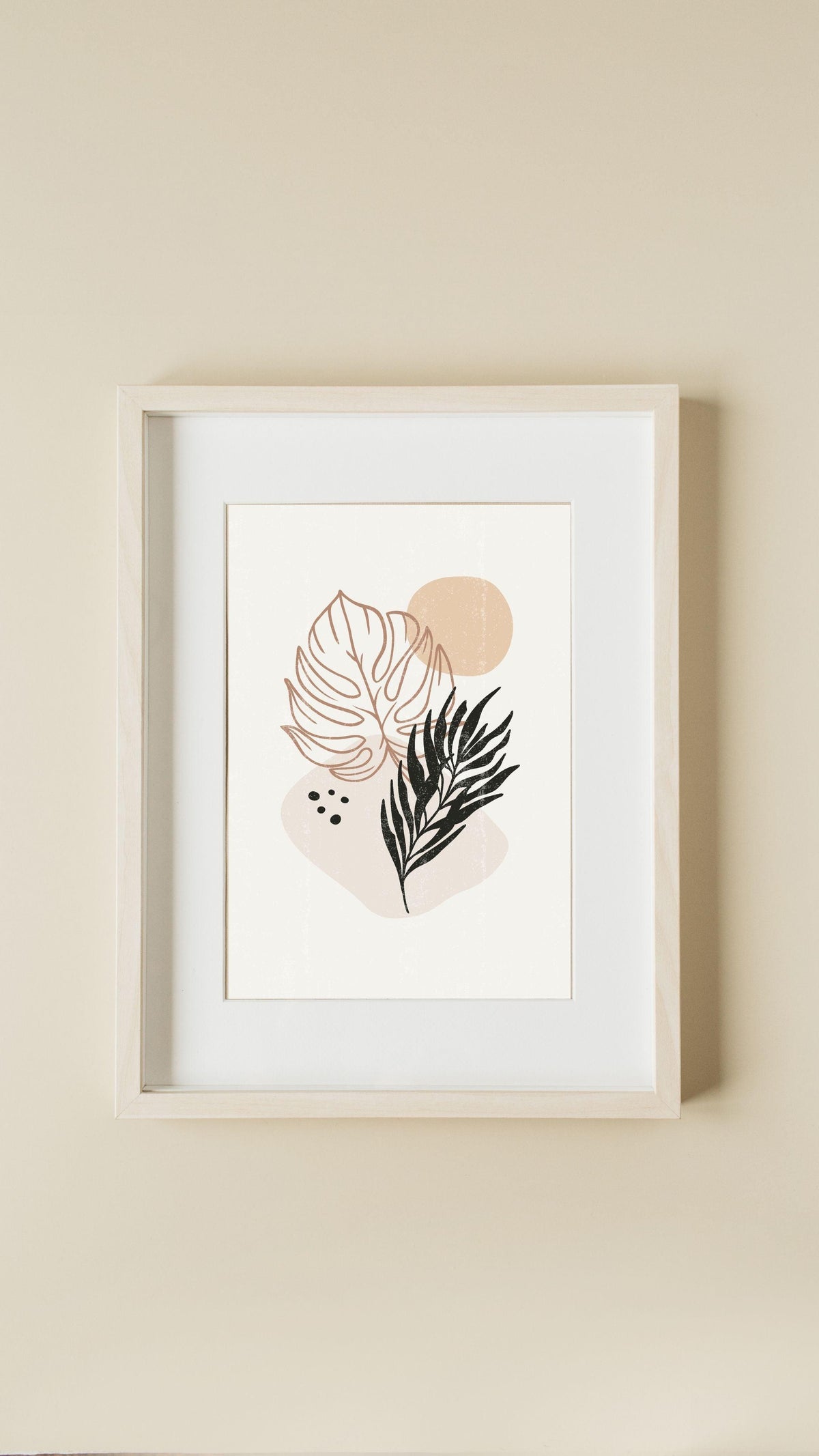 Boho Leaves 2 - Abstract Print - Chic Prints
