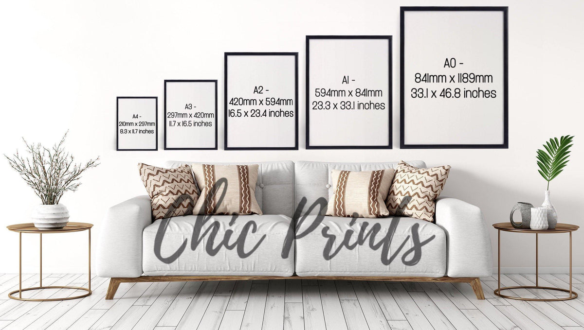 'A cup of coffee solves everything' - Quote Print-Chic Prints
