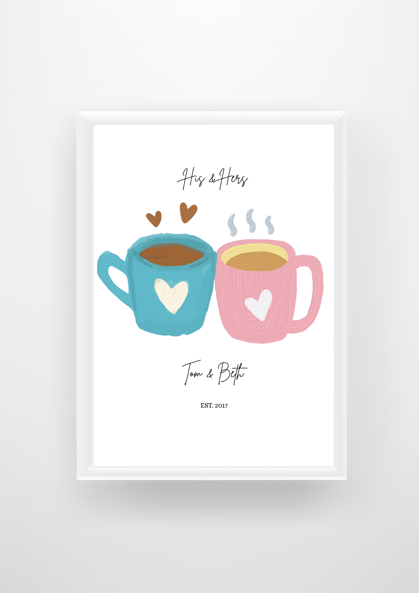 Personalised His & Hers Tea/Coffee