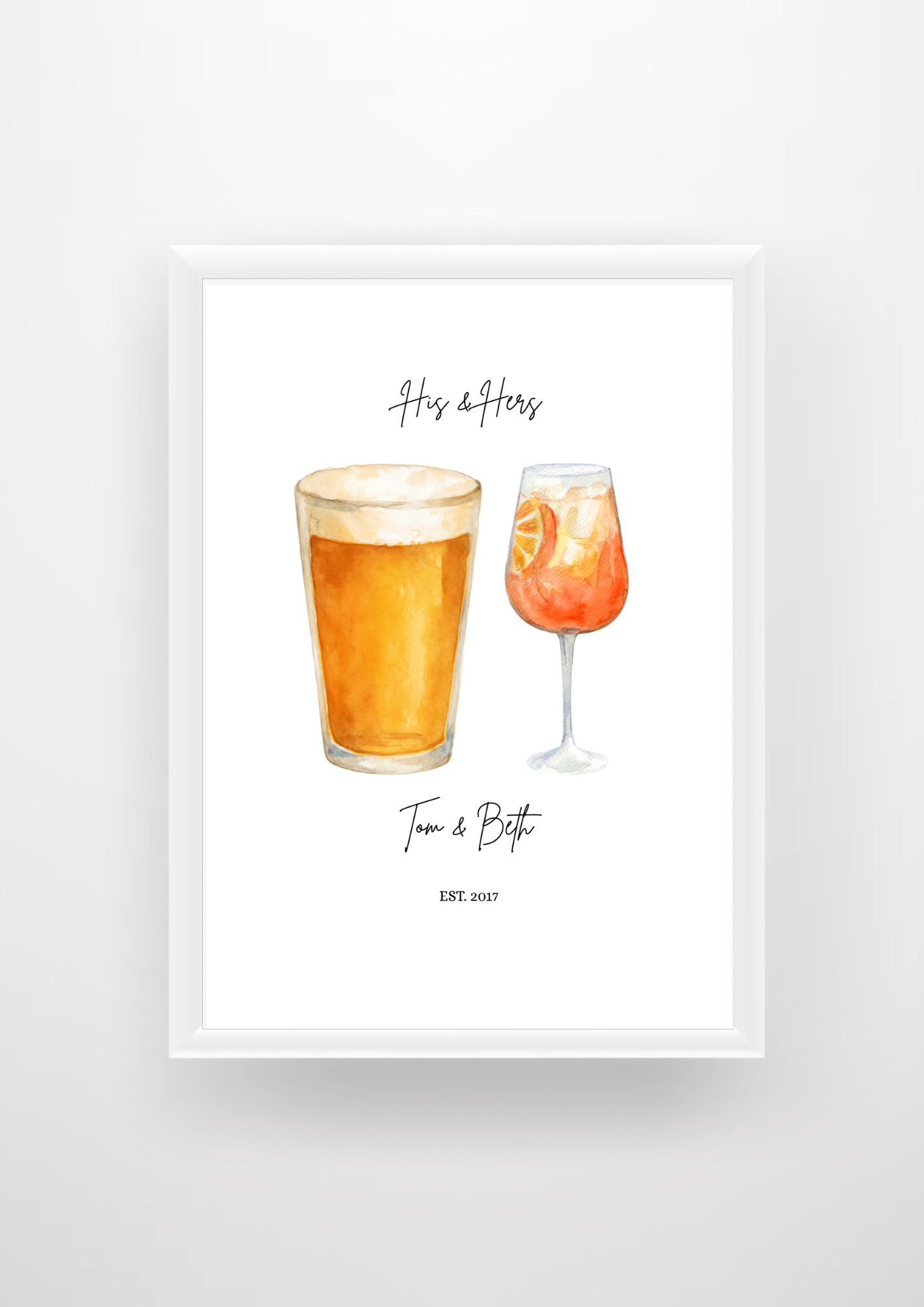 Personalised His & Hers Drinks