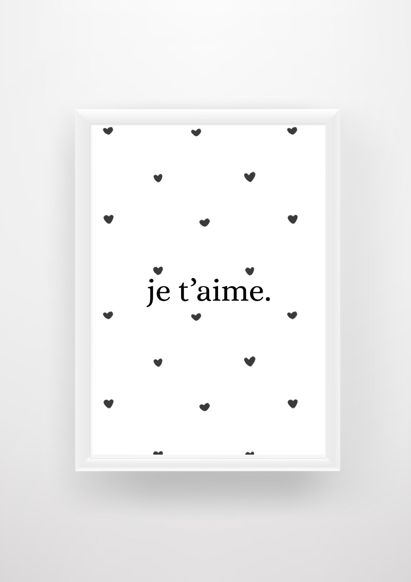 Je t'aime.