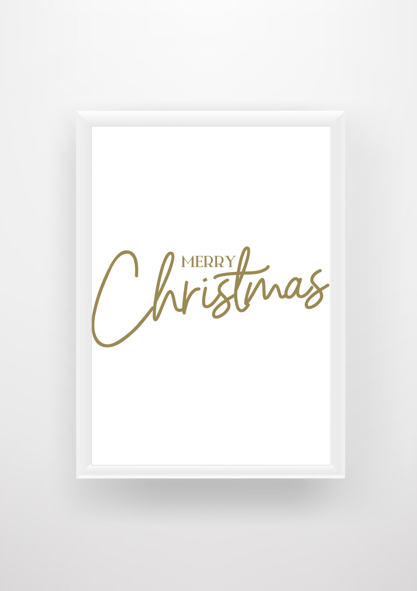 Simple Merry Christmas Wall Design