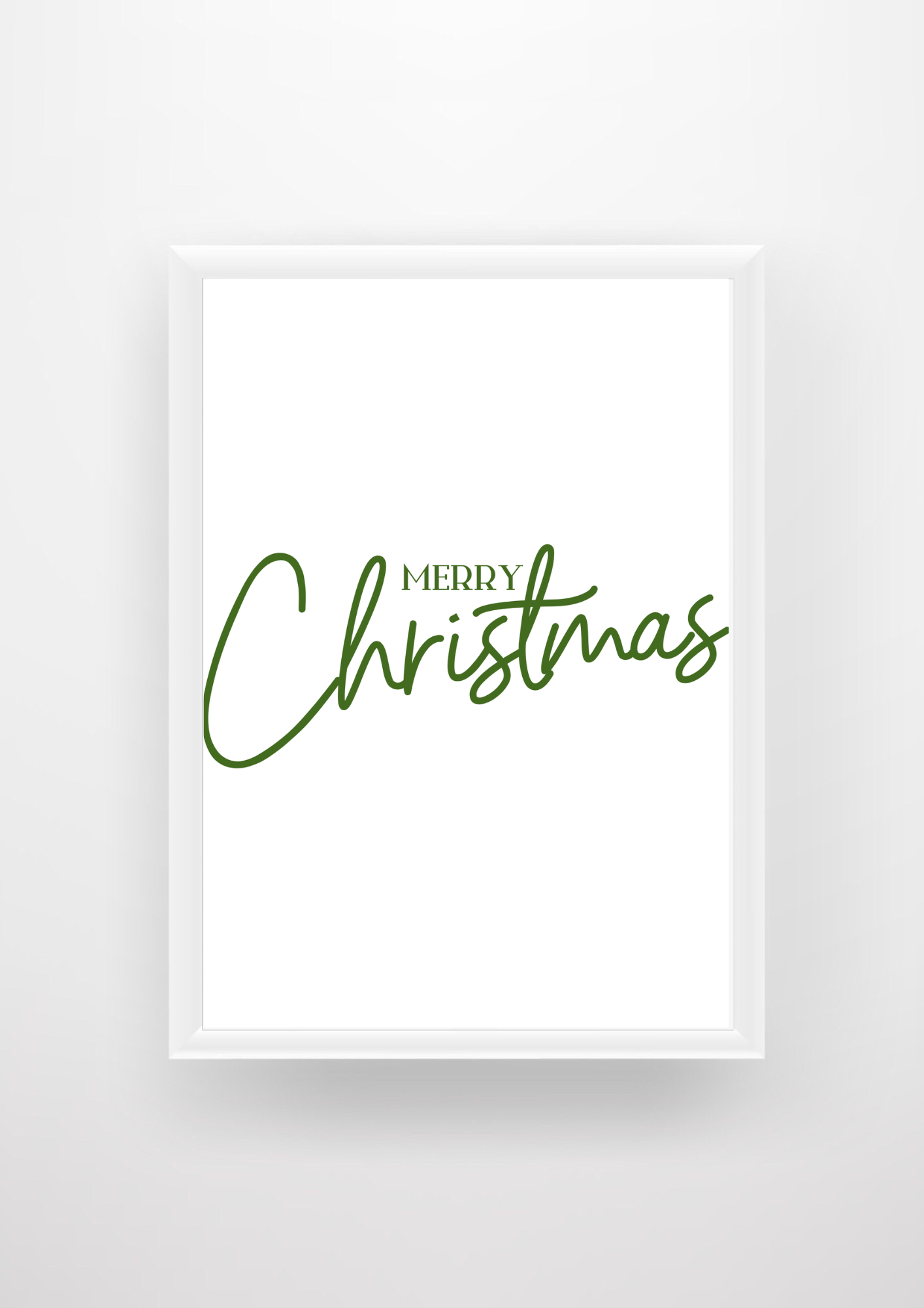 Simple Merry Christmas Wall Design