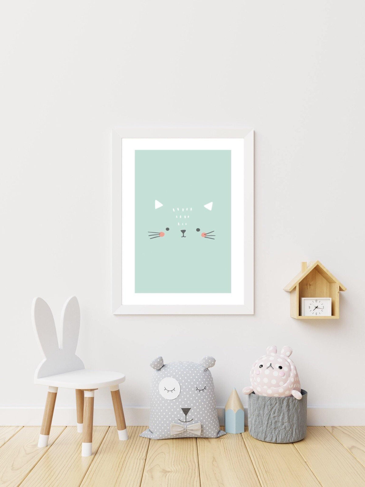 Mr Whiskers - Nursery print-Chic Prints