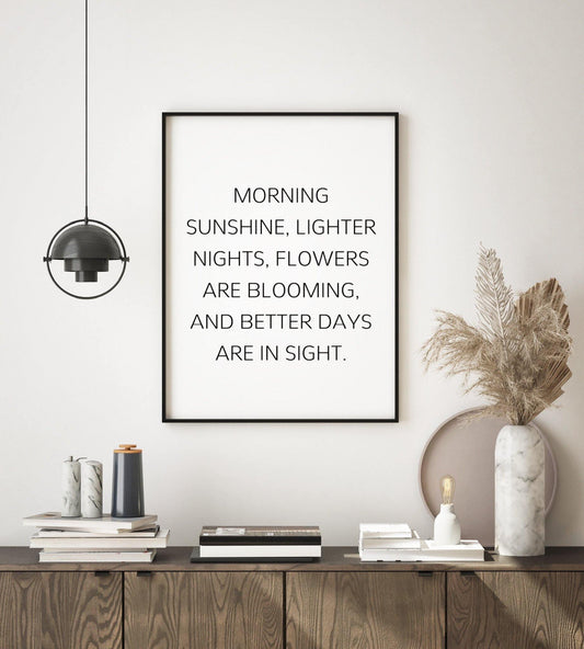 ‘Spring’ Quote Print - Chic Prints
